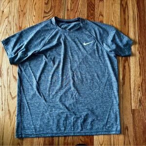 Nike Men's Gray Dri Fit Short Sleeve Shirt